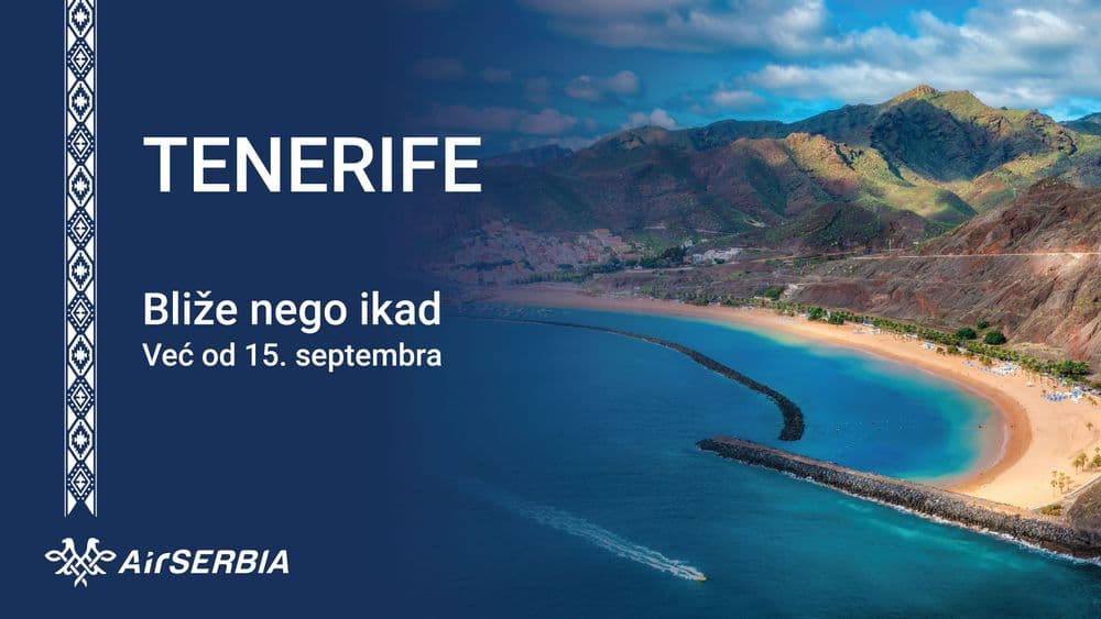 Er Srbija od 15. septembra leti do Tenerifa