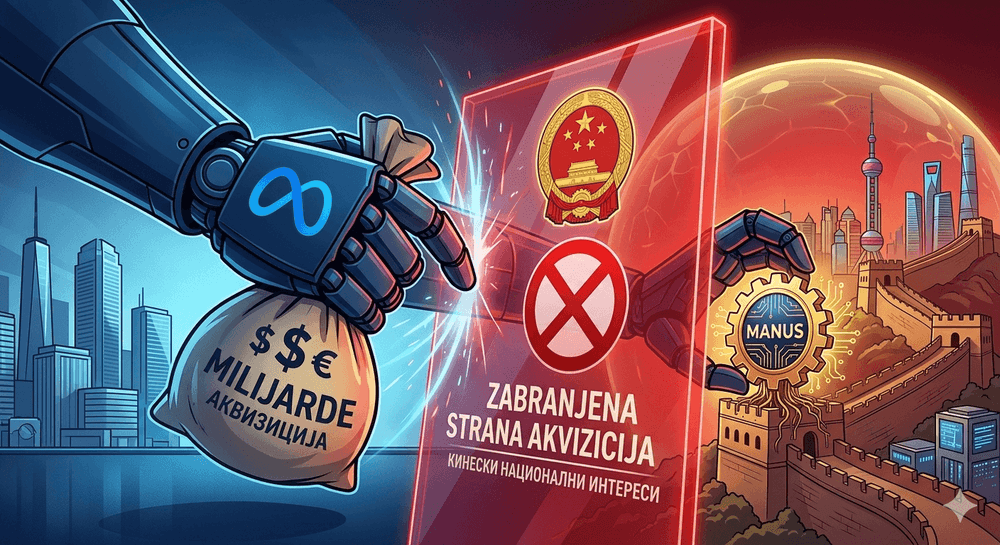 Nastavlja se rat za AI: Kina blokirala Metinu kupovinu Manusa