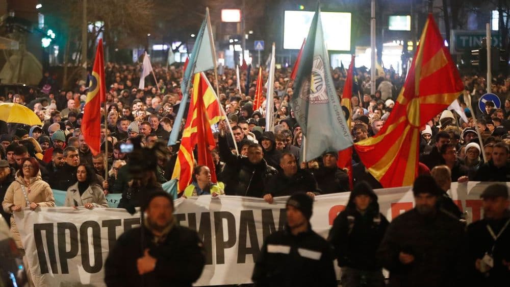 Protest sindikata: U Skoplju traže minimalac 600€