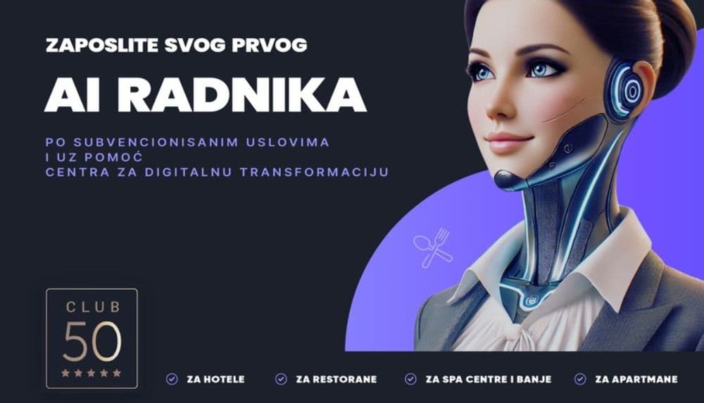 PKS subvencioniše program podrške AI transformacije turističkog sektora