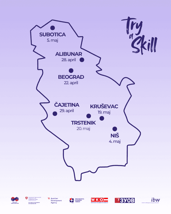 "Try a Skill" od 22. aprila u gradovima širom Srbije