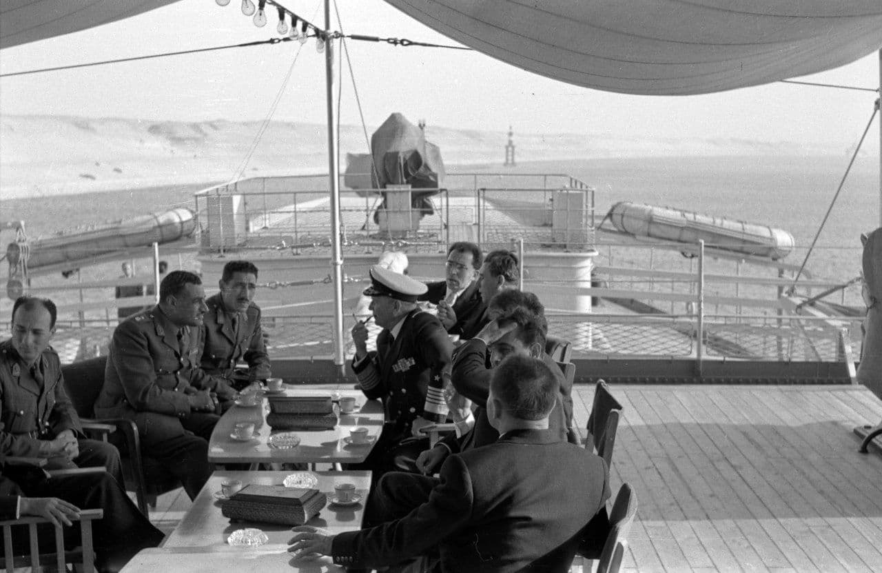 Tito-Nasser_Meeting_on_Galeb Zdravko Pečar - Museum of African Art.jpg
