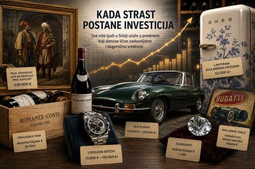 Od vina do oldtajmera: Kako hobi prerasta u investiciju vrednu stotine hiljada evra